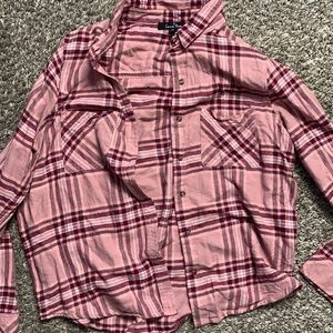 Pink flannel, size M